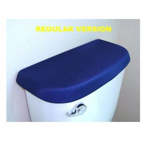 Spandex Fabric Lid Cover toilet TANK HandMade USA - Blue Navy